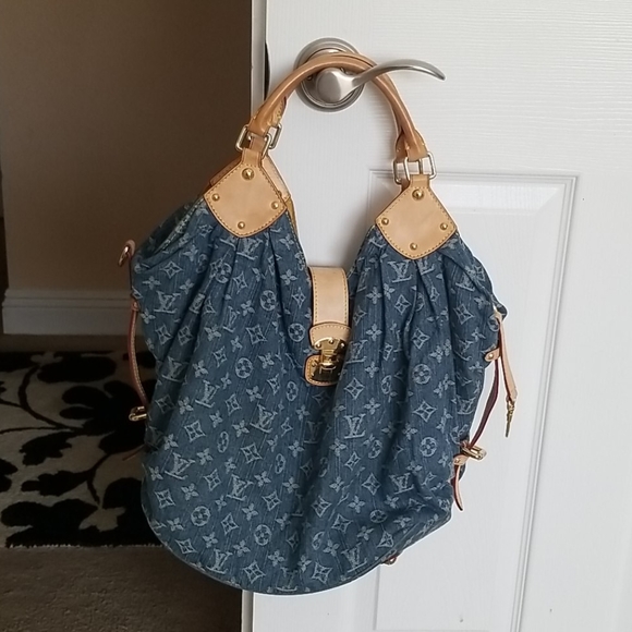 louis vuitton bag denim